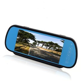 Blauw Glas 7“ van de de Achteruitkijkspiegelmonitor van de Vertoningsauto Steunen 2 Manieren Videoinput